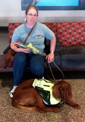 Casey at Airport